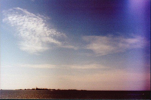 sky lake film beach clouds seaside xpro crossprocessed fuji roadtrip velvia stuff 100 analogue southampton minoltaxg1