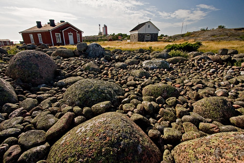 beach church rock stone finland chapel utö länsiturunmaa