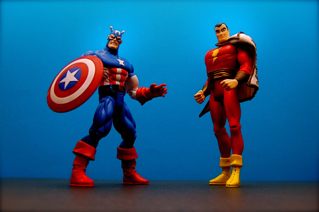 Captain America vs. Captain Marvel (42/365)