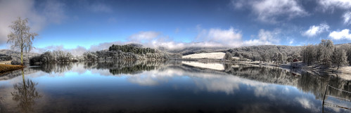 panorama lake january icestorm hdr northgeorgia 2010 suches