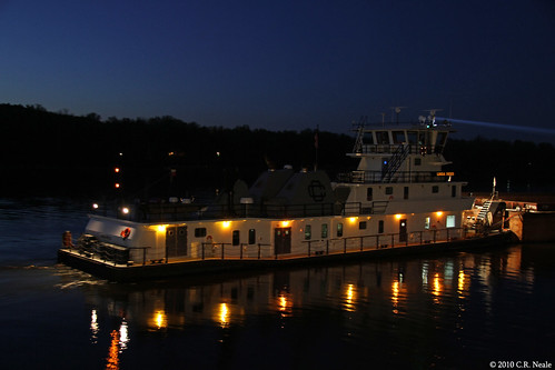 ohio reed night river shot linda barge towboat crounse