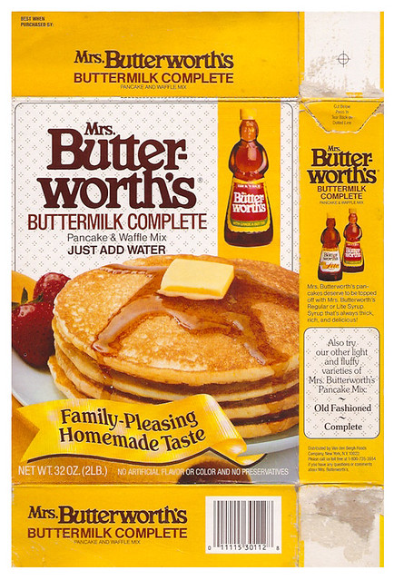 Older Mrs. Butterworth's Buttermilk Pancake Waffle Mix Box | Flickr ...