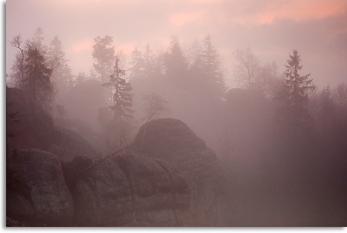 nature misty fog sunrise landscape nikon rocks czechrepublic tamron d90 morninf flickrclassique