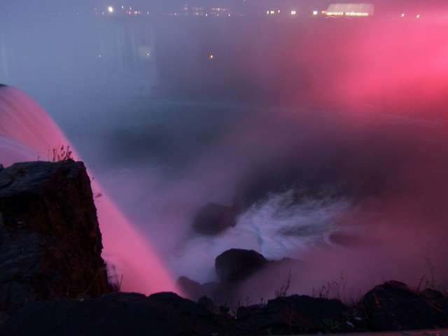red mist at night