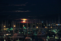 Moonrise over Marina