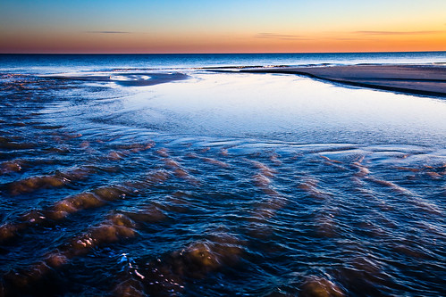 blue sunset sea orange usa color beach water gold sand waves purple southcarolina magenta seashore hiltonheadisland