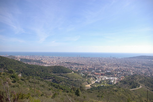 barcelona sea view collserola