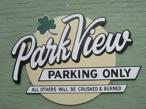 park ny brick sign restaurant hotel view parking diner crushed burned parkview owego