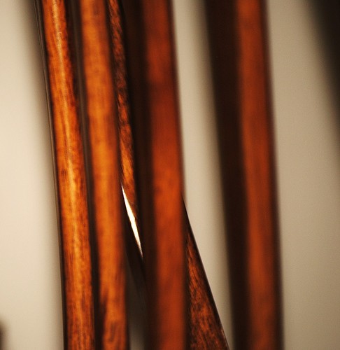 wooden chair side profile
