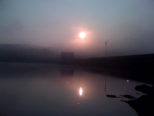 lake water fog sunrise landscape dam iphone