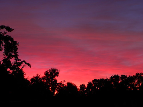 pink sunset sky clouds sunrise purple magenta fuschia sacramento june182011
