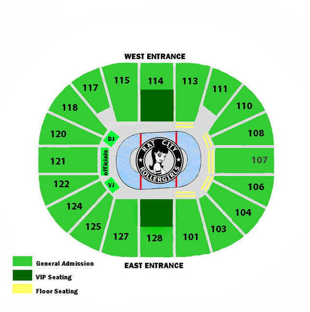 Key Arena Detailed Seating Chart