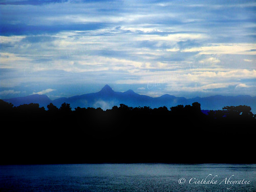 mountain water clouds sunrise dawn srilanka adamspeak sripada samanalakanda kaluriver kalutarabridge