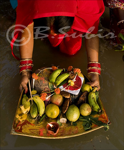 india color fruits festival river hands chat ritual rites subir kulo subirbasak