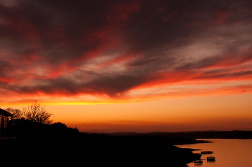 sunset sky usa lake color clouds austin texas tx travis texassunset