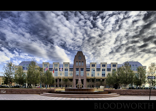 building fountain texas library hdr frisco townsquare pce bloodworth friscolibrary parkimaging ©wilbloodworth