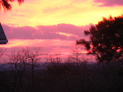 sunset sky colors clouds