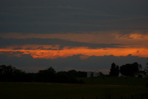 sunset ohio summer orange field june clouds evening dusk sony alpha a230 2011 fairfieldcounty