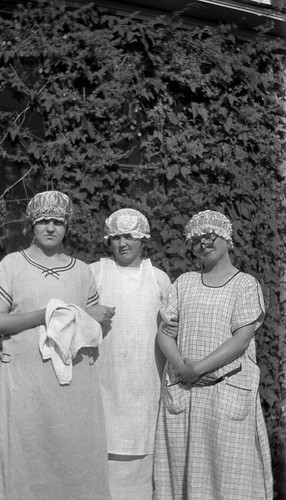 old family 1920s blackandwhite bw woman white black hat hair photo costume women north scan negative cap photograph northdakota nd scanned 1910s souris maid dakota scancafe