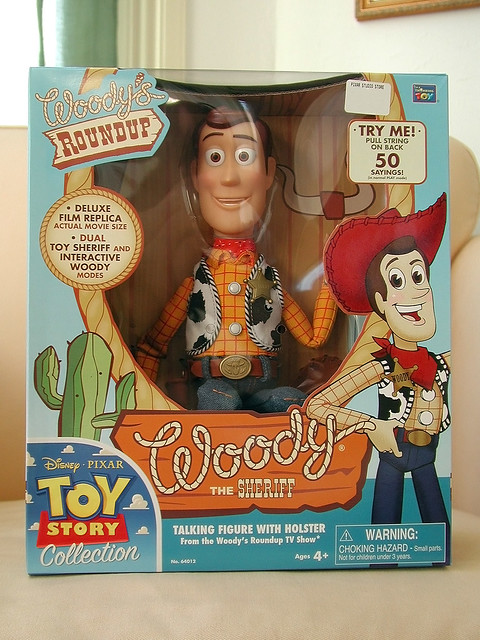 thinkway toys toy story collection packaging: woody (2009) - a photo on
