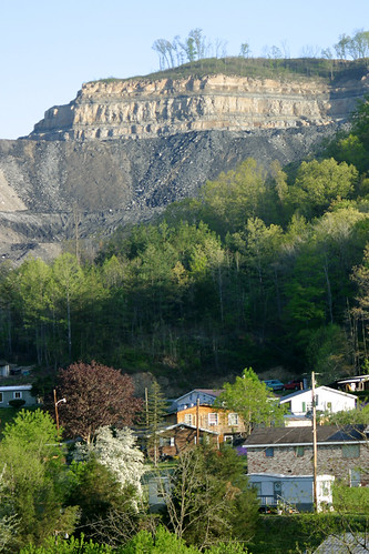 Mountaintop Removal Mine above Homes in Eastern Kentucky