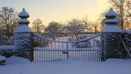schnee winter snow netherlands sunrise gate sneeuw nederland horn limburg poort niederlande zonsopkomst
