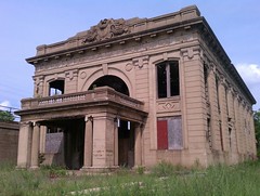 The train has left the station. Abandoned Union Station in Gary, India.