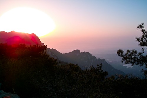 china sun mountain sunrise lushan jiangxi jiujiang guling mountlu hanpokou hanpokoupass
