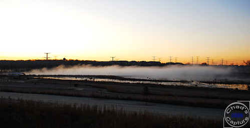 park morning sky mist water fog sunrise river illinois naperville bolingbrook whalonlake eastbranchofthedupageriver