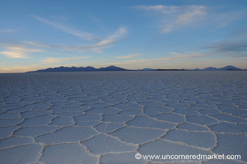 sunrise landscape desert salt bolivia salardeuyuni