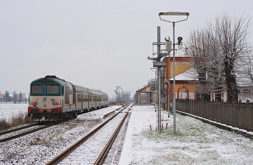 railroad schnee snow railway trains neve bahn lombardia mau ferrovia treni pavese d445 nikond90 r5093 paviacodogno