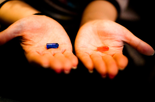 This is your LAST CHANCE. After this, there is no turning  back. You take the blue pill, the story ends. You wake up and believe whatever you want to believe. You take the red pill and you stay in wonderland, I show you just how deep the rabbit hole goes