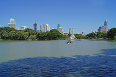 Bangkok skyline from Lumphini Park