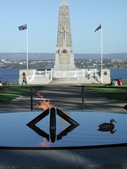 War Memorial & Eternal Flame in Kings Park, Perth WA