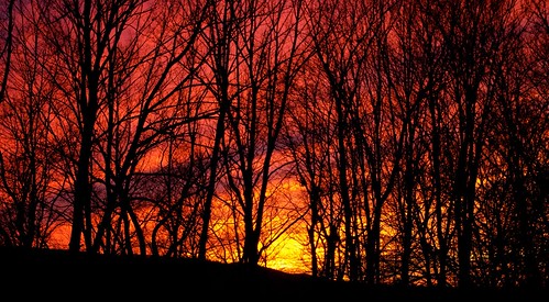 sunset sky nature pentaxk20d