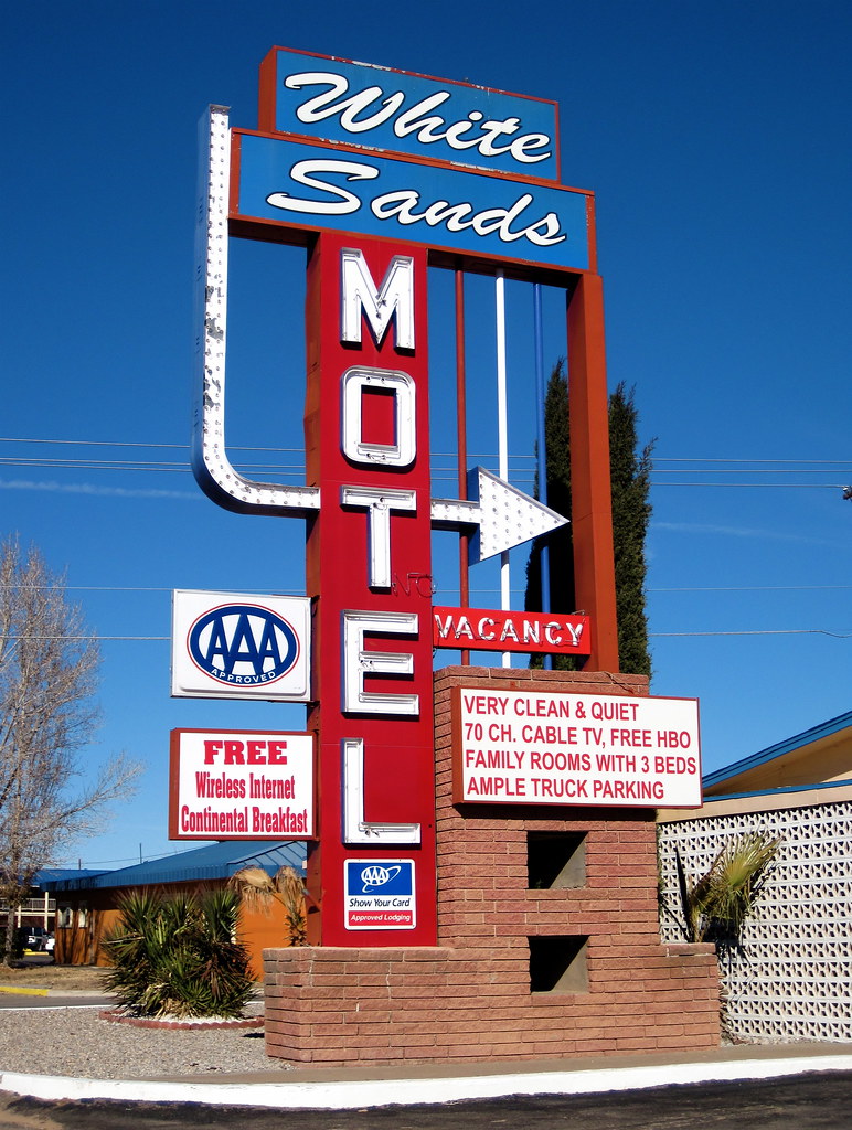 White Sands Motel - 1101 South White Sands Boulevard, Alamogordo, New Mexico U.S.A. - January 1, 2010