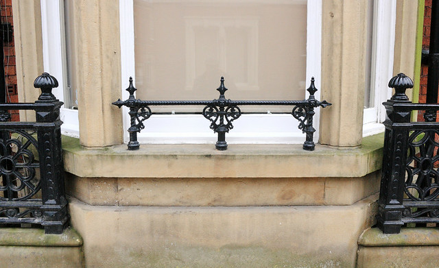 Decorative, Victorian cast-iron window-guard. - Flickr ...