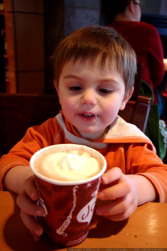 second time having hot chocolate at a coffee shop    MG 9385