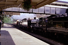 Steam Train in Stroud Station 1984