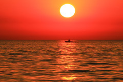 Boat in Sunset