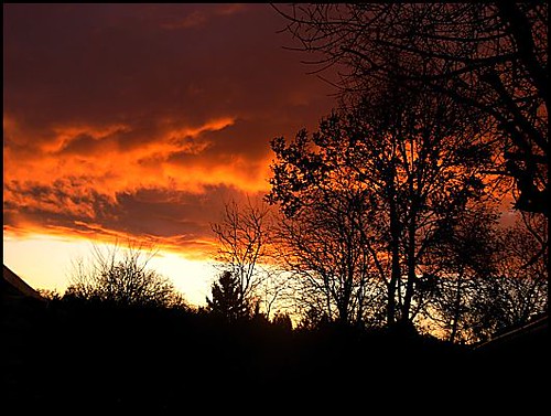sunset ciel darkclouds coucherdesoleil orangeclouds