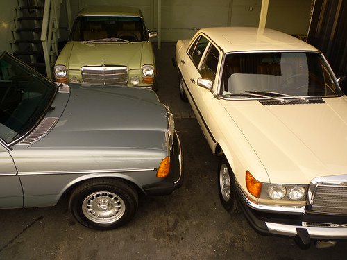 W115, W116 and W123 chassis respectively