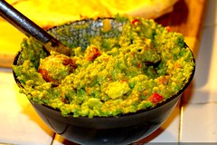 home made guacamole with (for) dinner tonight    MG … 