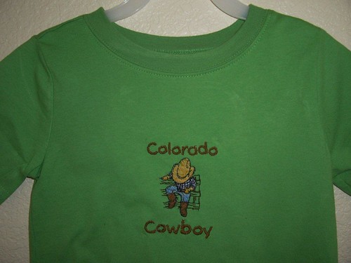 cowboy colorado tshirt souvenir embroidered hangingtreelodge