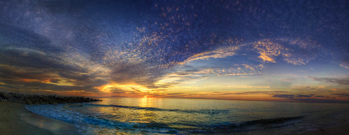 ocean sunset sky panorama beach clouds florida naples hdr gulfcoast naplesflorida miramarbeach colliercounty
