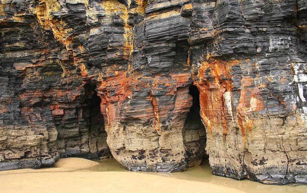 Cliff caves at Ballybunion, Co. Kerry
