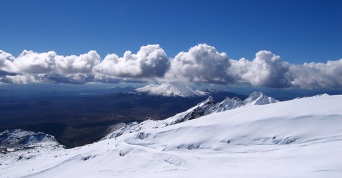 newzealand clouds volcano skiing ruapehu whakapapa mountruapehu