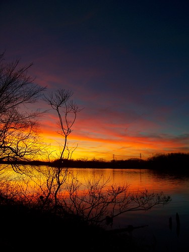 sunset reflection river newjersey pennsylvania nj pa buckscounty delawareriver burlingtoncounty fieldsboro