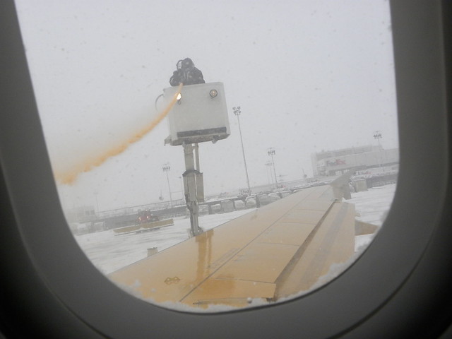 Plane Being De-Iced