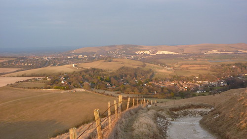 Kingston and Lewes in the distance